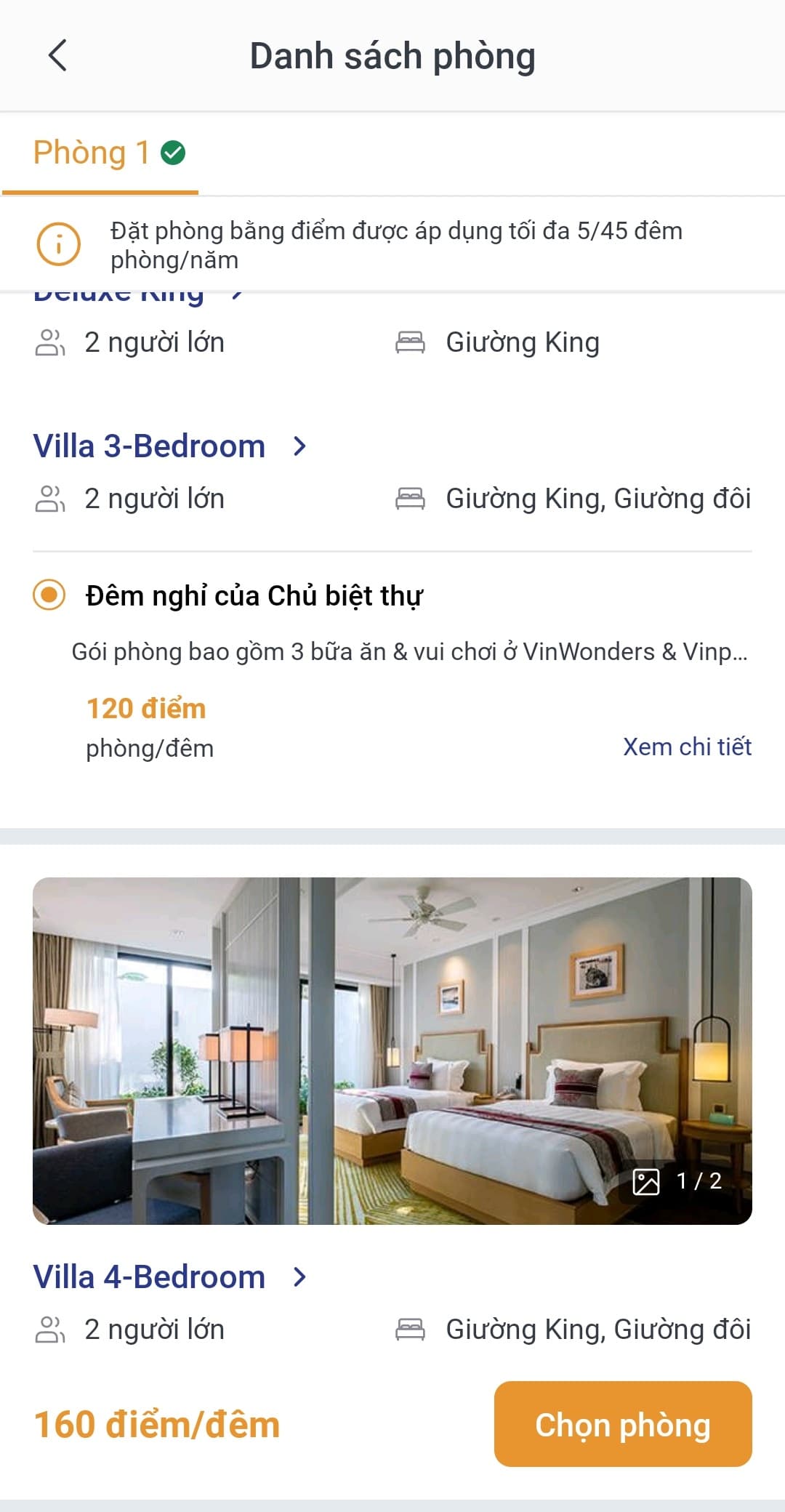 Voucher Vinpearl 2026 - 2027 - Villas 2 phòng ngủ - ăn 3 bữa - vui chơi VinWonders voucher chủ nhà + gửi mã xác nhận qua Email) thumbnail 1